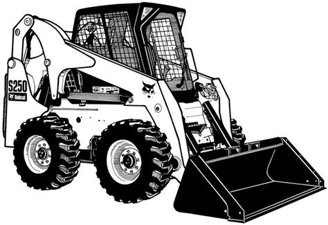 skid steer art|bobcat skid steer drawing.